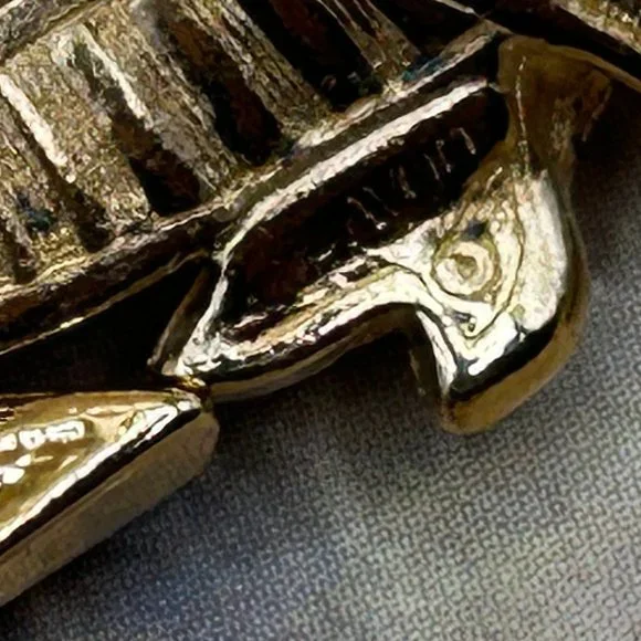 Pink Ribbon Gold Breast Cancer Awareness Brooch Pin & Key Chain Avon & Latasia - Picture 6 of 6